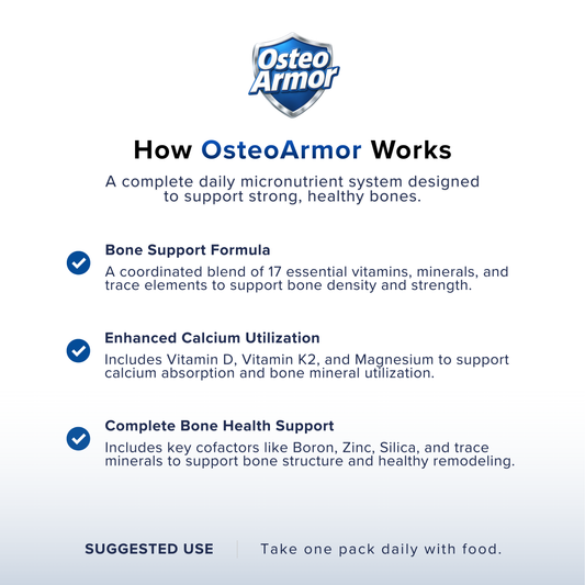 OsteoArmor Complete Bone Support System – 30 Daily Packs